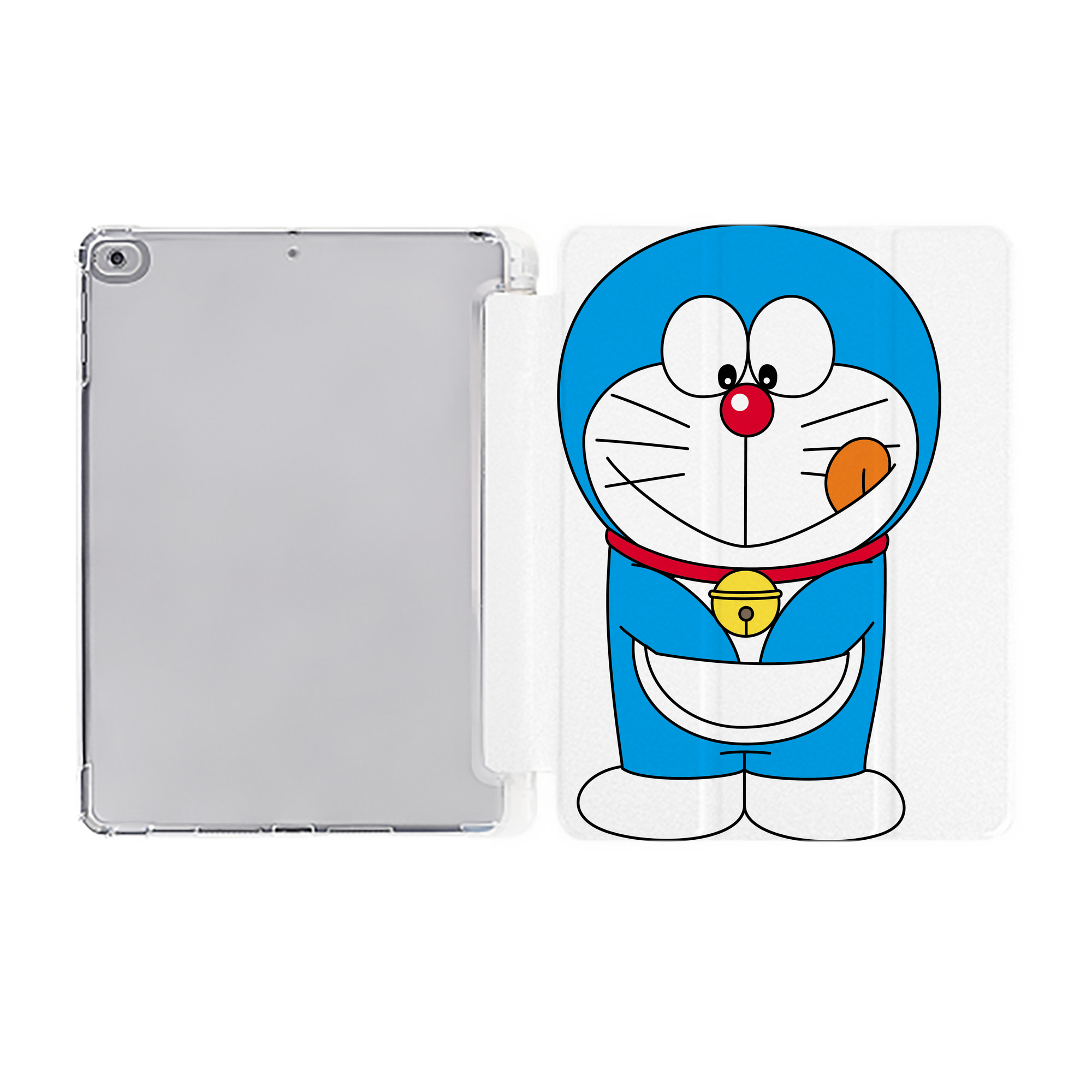 （画像用） ドラえもん Doraemon IPad ケース ペン収納付き 三つ折りスタンド PUレザー×シリコン 対応機種9.5/10.5/10.9インチ